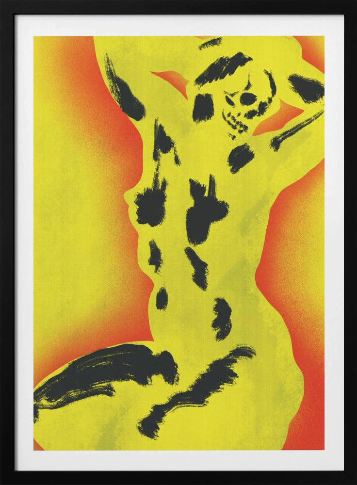 Yellow Skull Nude | Poster