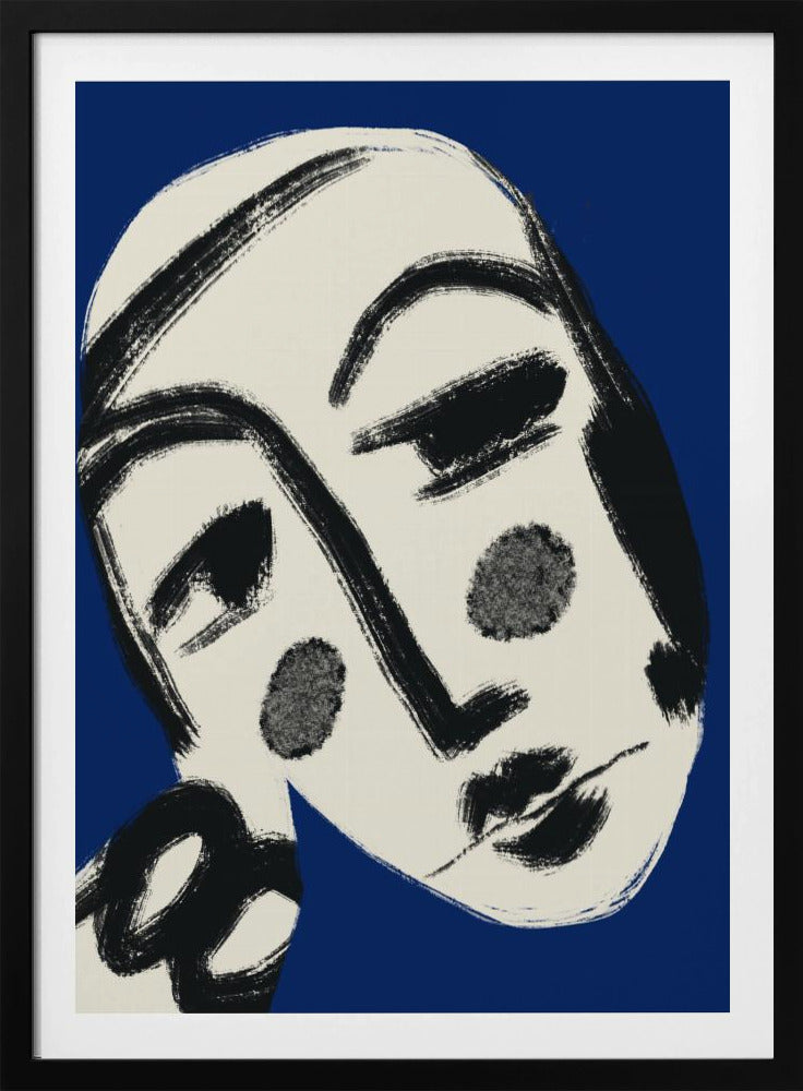 Resting Portrait In Blue | Poster