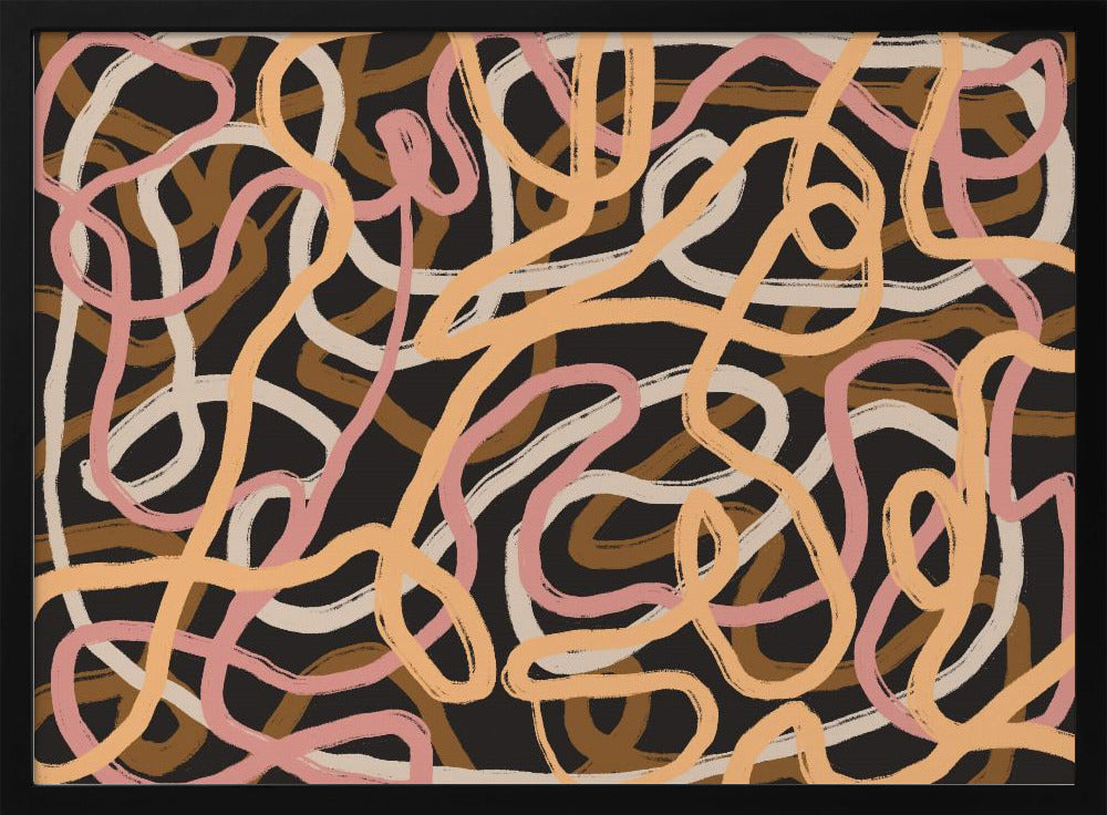 Tangled Array Of Colorful Lines | Poster