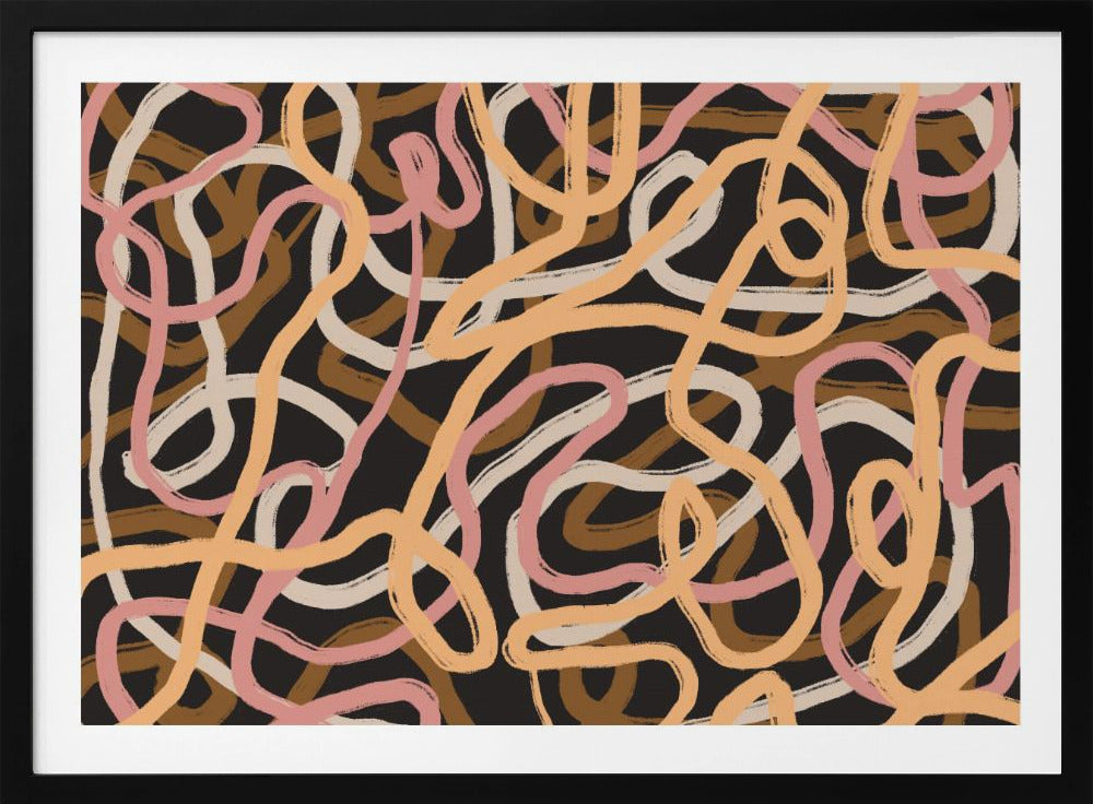 Tangled Array Of Colorful Lines | Poster