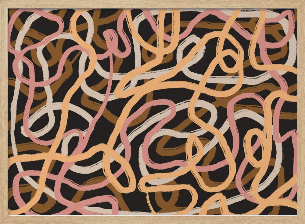 Tangled Array Of Colorful Lines | Poster