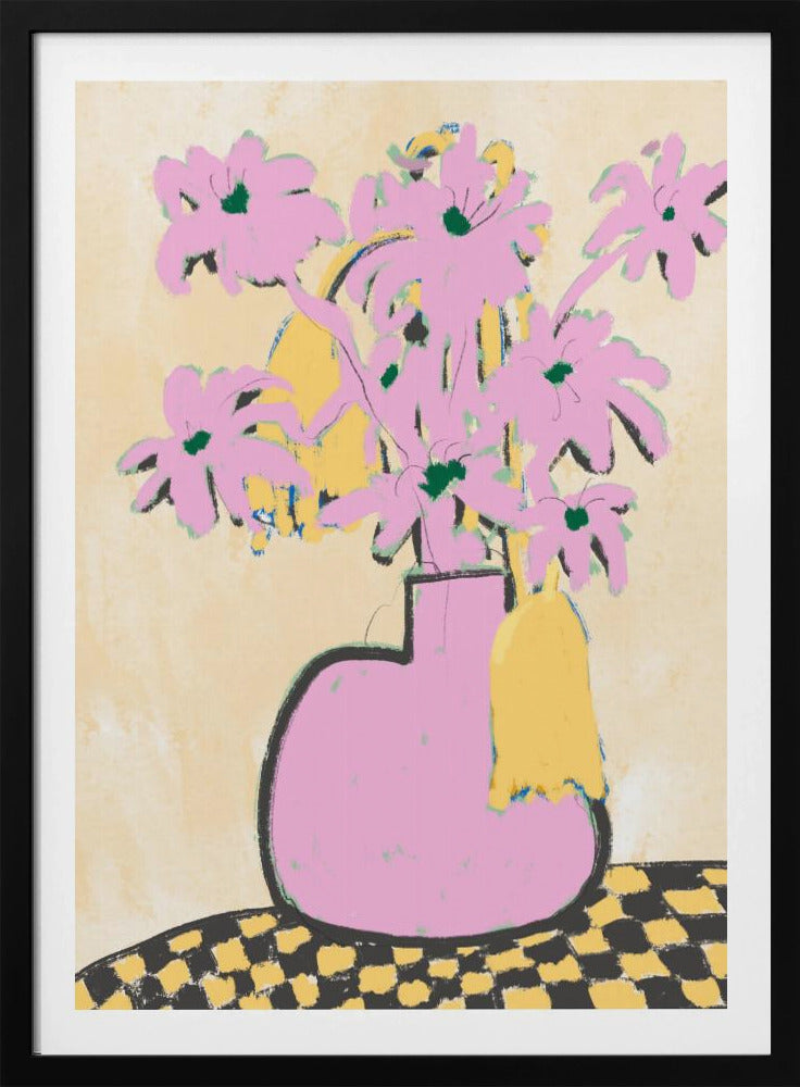 Pink Flowers In A Vase | Poster
