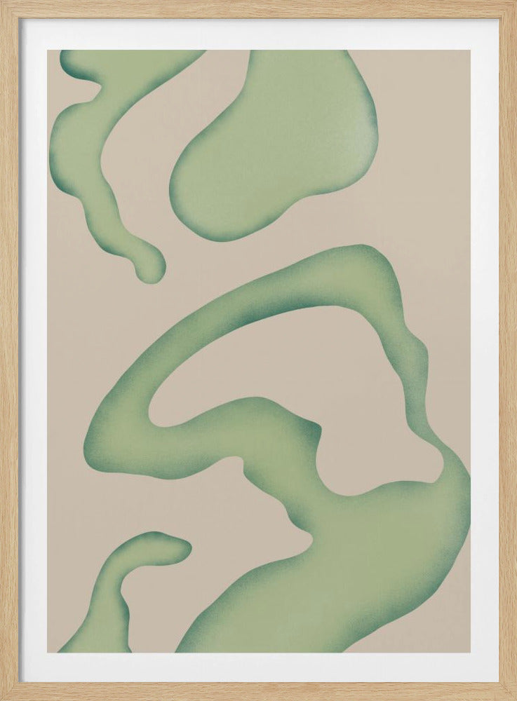 Flowing Green Essence | Poster