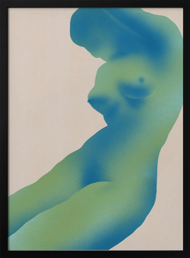 Human Figure Abstract with Gradients | Poster