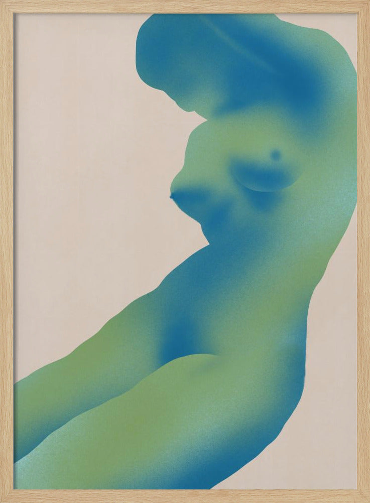 Human Figure Abstract with Gradients | Poster