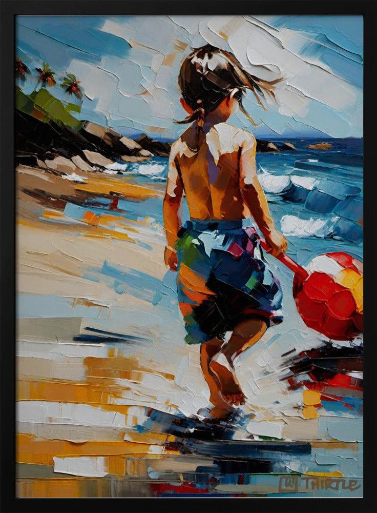 Boy On The Beach | Poster