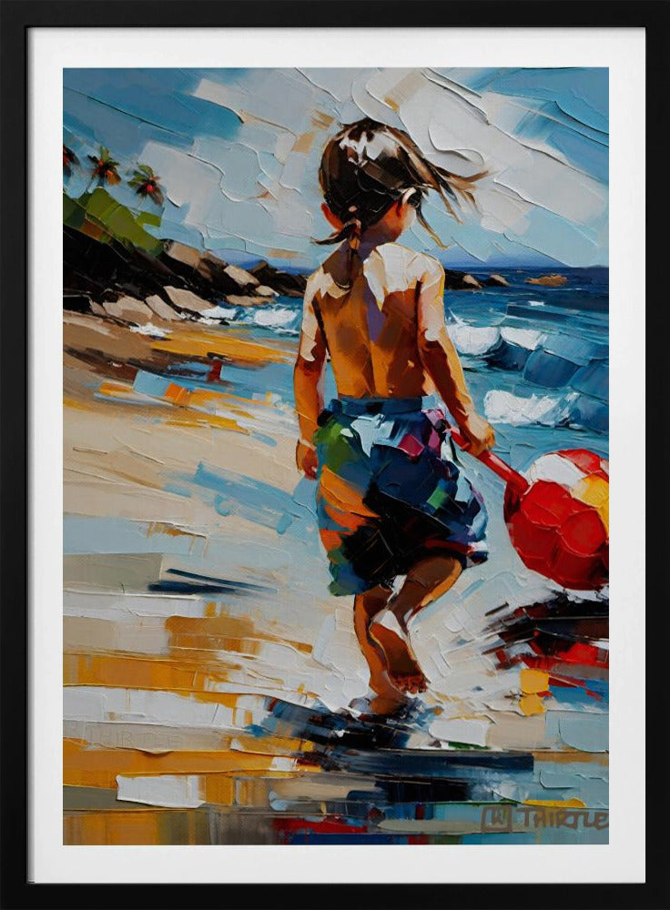 Boy On The Beach | Poster