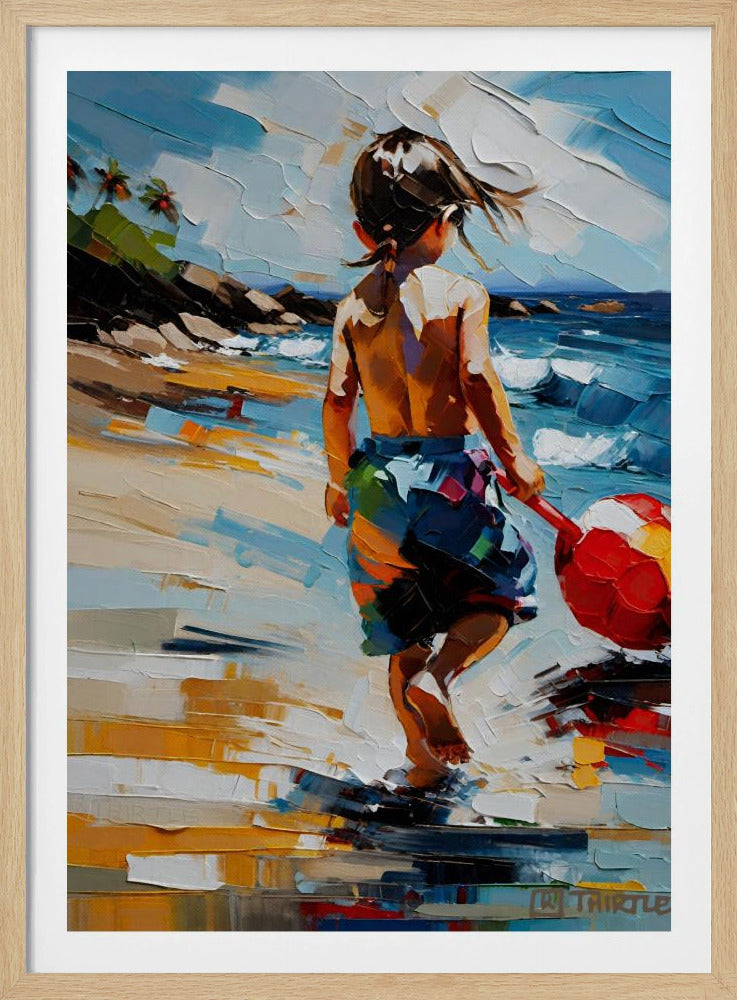 Boy On The Beach | Poster