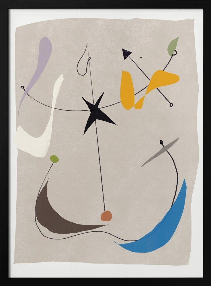 Minimalistic Lines and Colorful Shapes | Poster