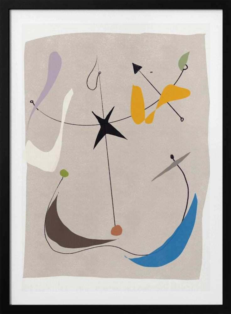 Minimalistic Lines and Colorful Shapes | Poster