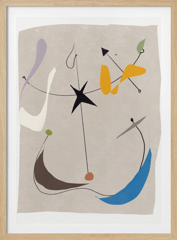 Minimalistic Lines and Colorful Shapes | Poster