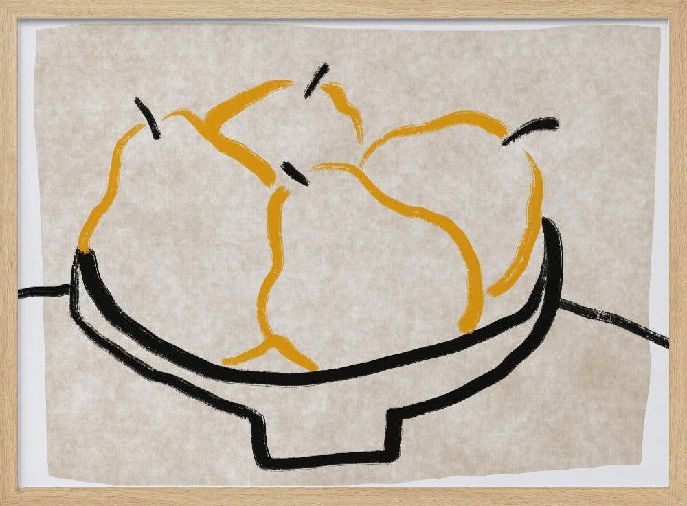 Line art pear | Poster