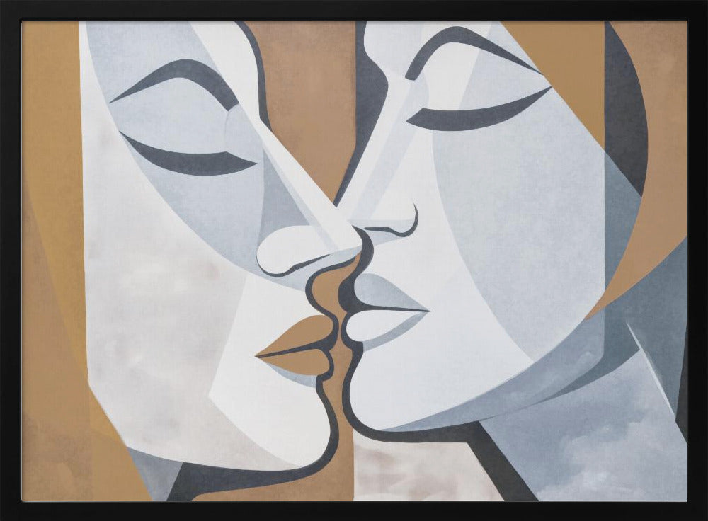 A Kiss Brown Grey | Poster