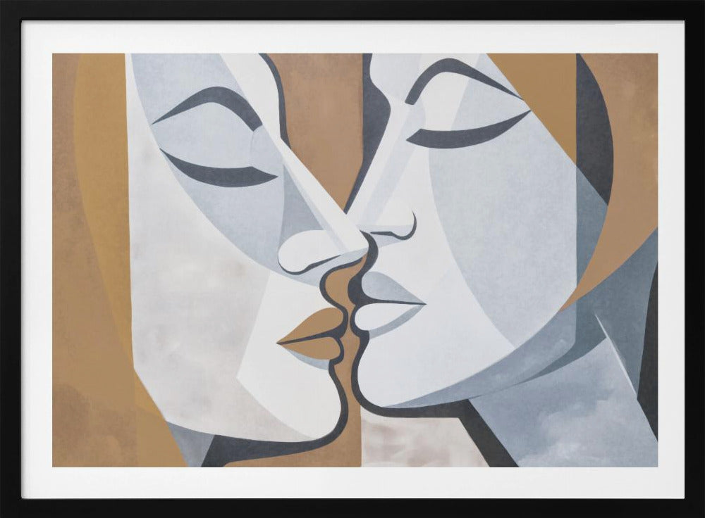 A Kiss Brown Grey | Poster