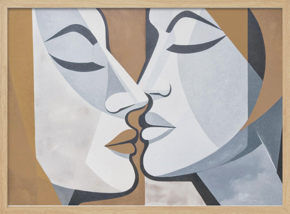 A Kiss Brown Grey | Poster