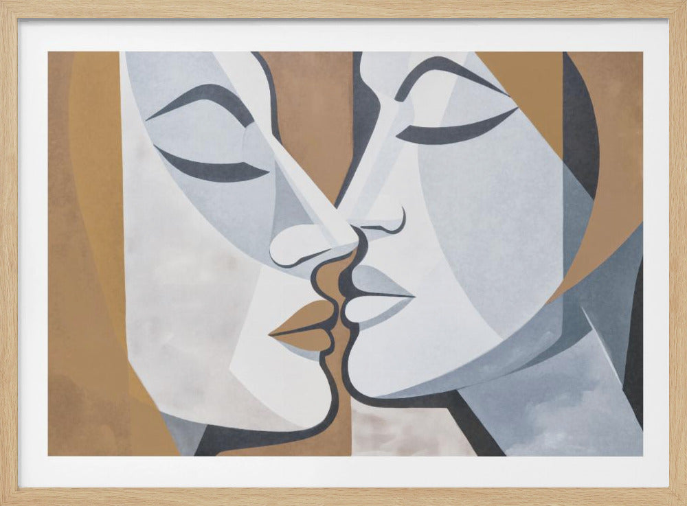 A Kiss Brown Grey | Poster