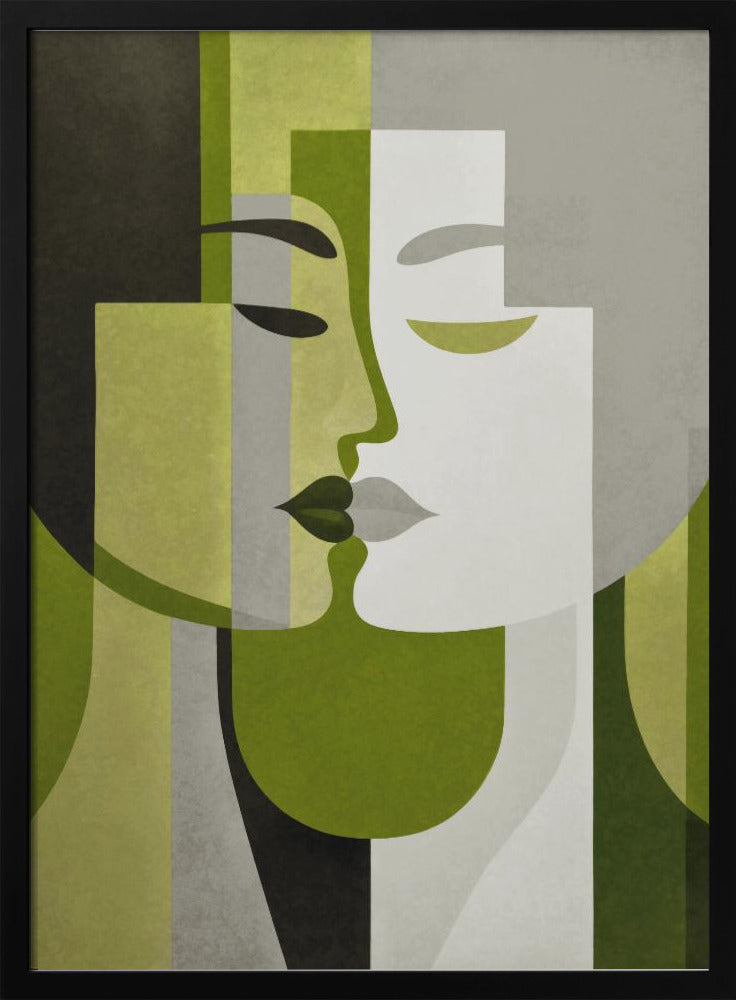 Kiss Me Green Grey | Poster