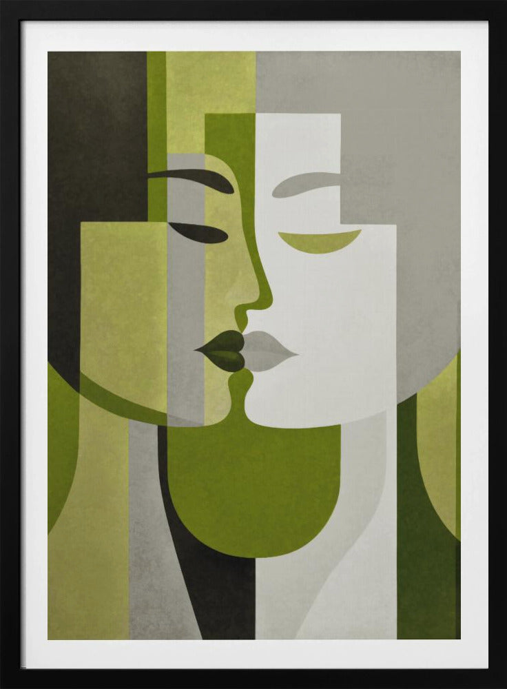 Kiss Me Green Grey | Poster