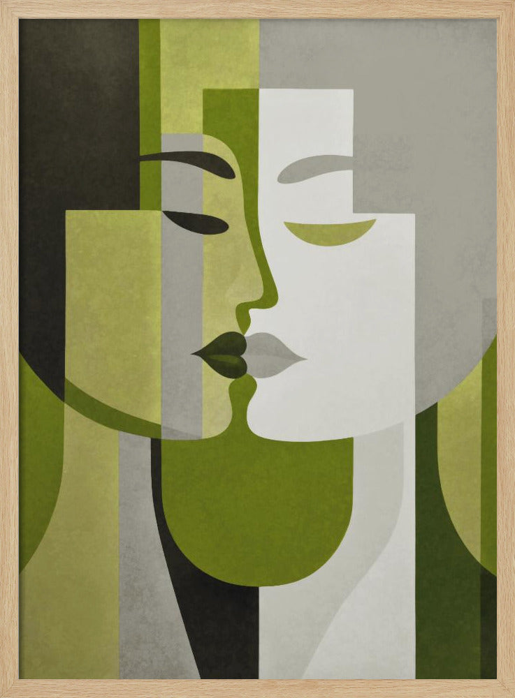 Kiss Me Green Grey | Poster