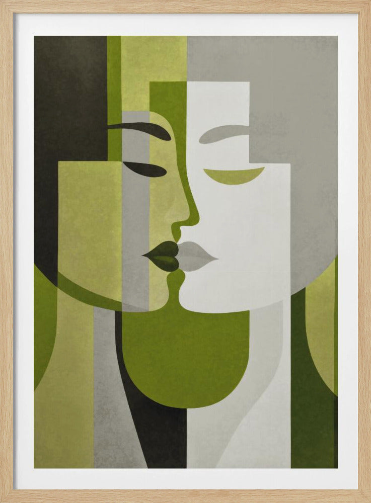 Kiss Me Green Grey | Poster