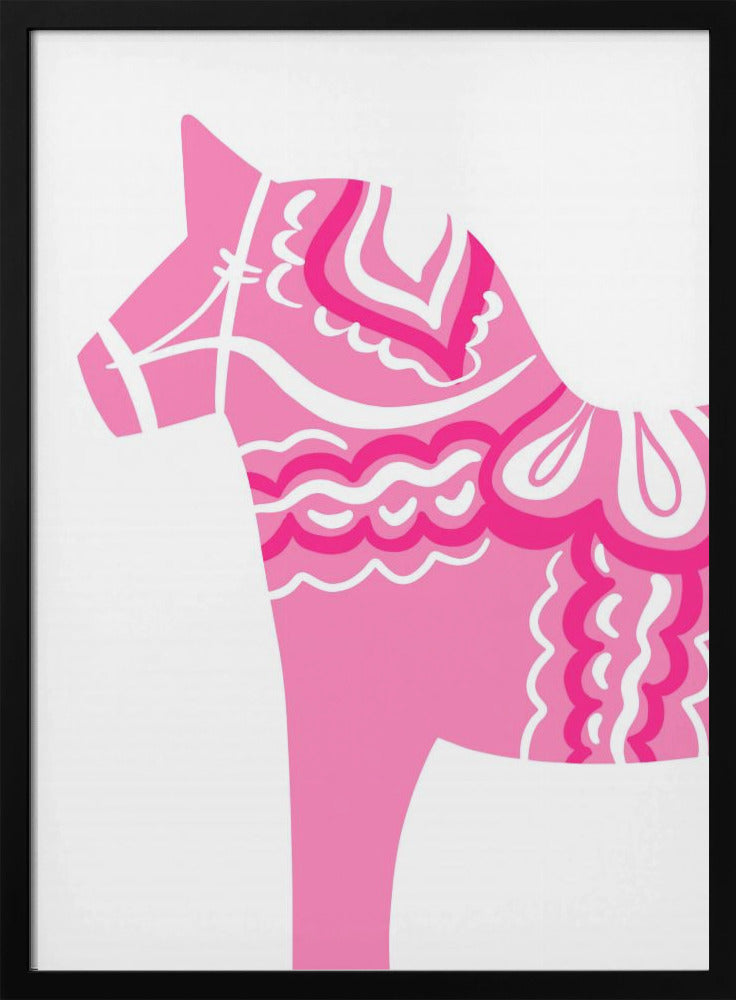 Pink Dala Silhouette | Poster