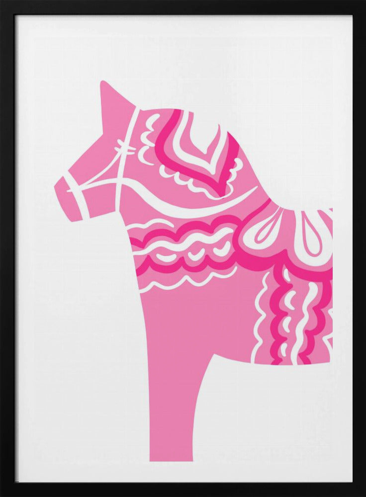 Pink Dala Silhouette | Poster
