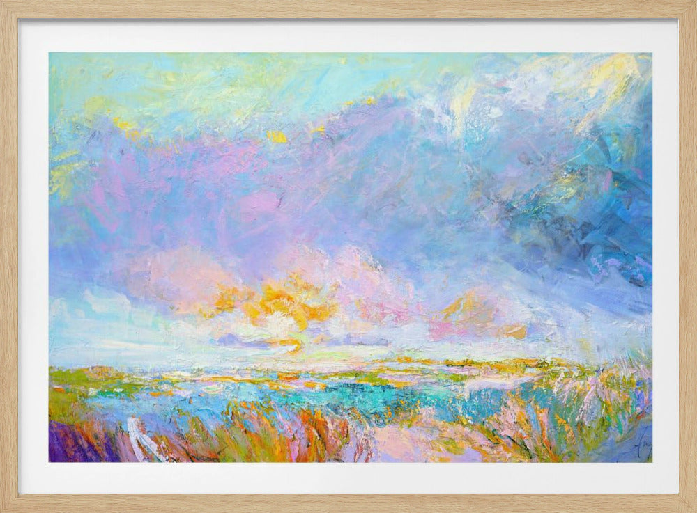 Pastel Horizon Glow | Poster