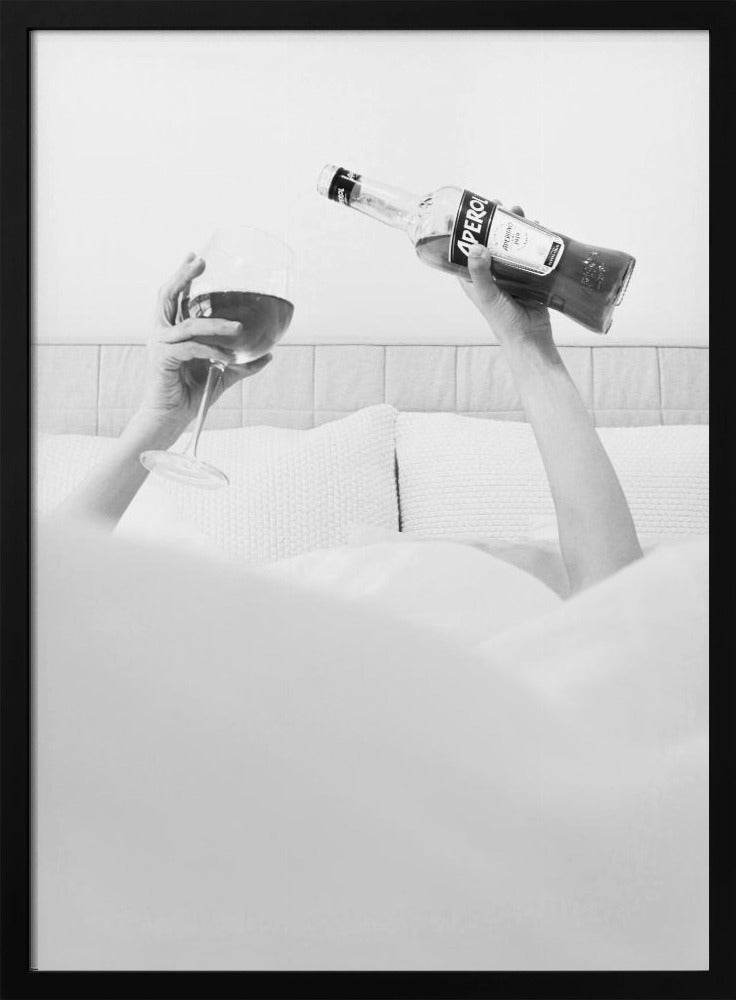 Aperol In Bed B&w | Poster