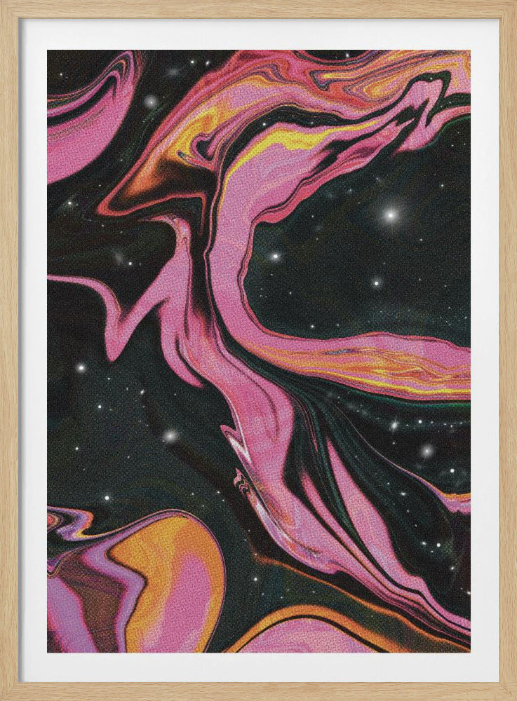 Pink Swirl Nebula | Poster