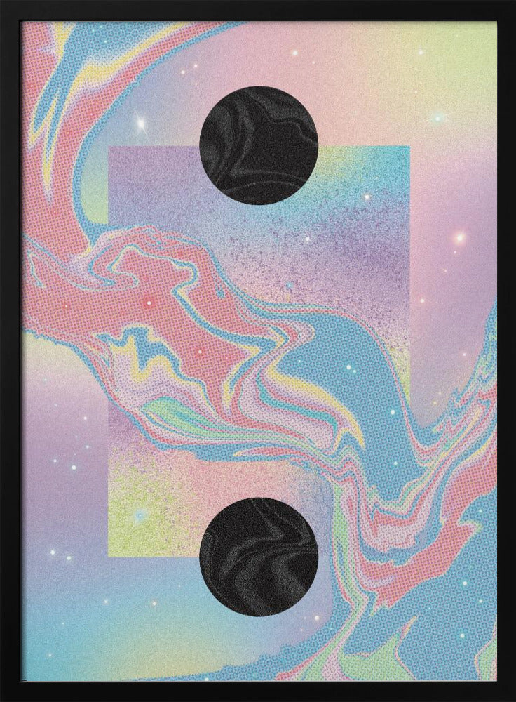Black Hole Pastel Cosmos | Poster
