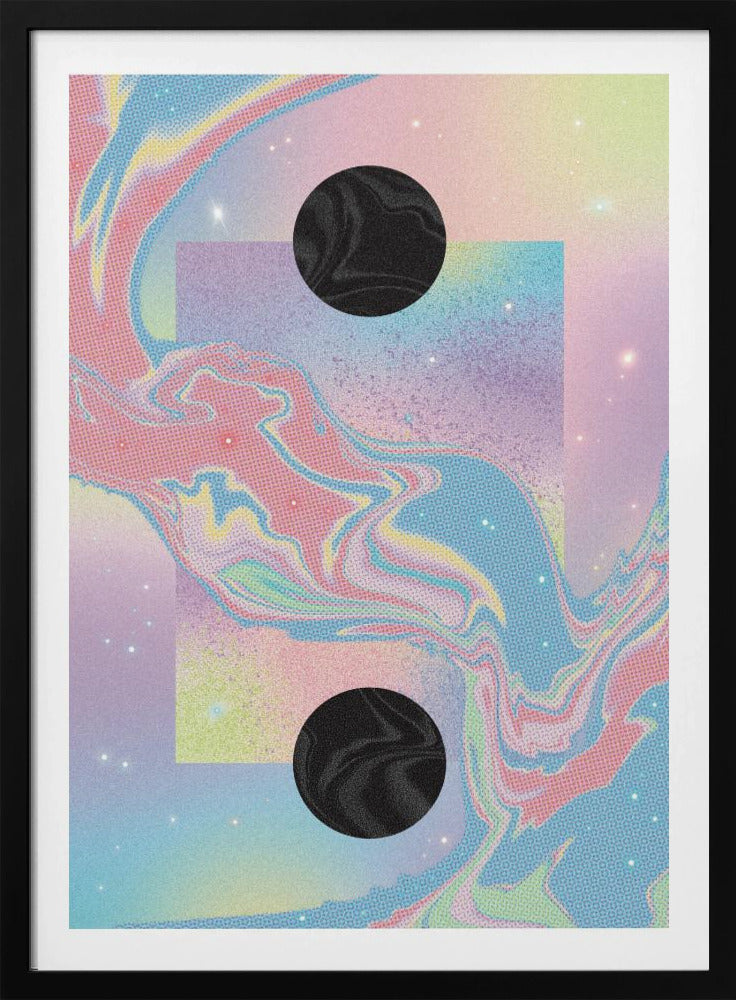 Black Hole Pastel Cosmos | Poster