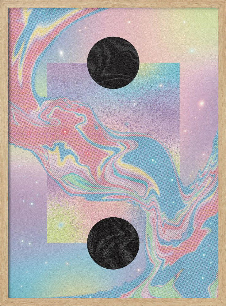 Black Hole Pastel Cosmos | Poster