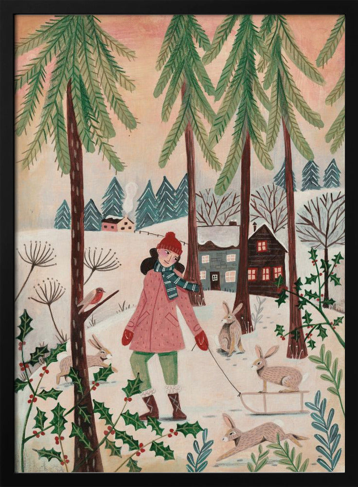 Walking in the snow | Poster