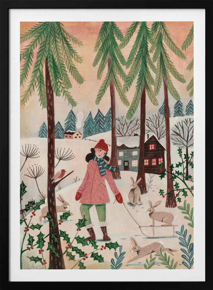 Walking in the snow | Poster
