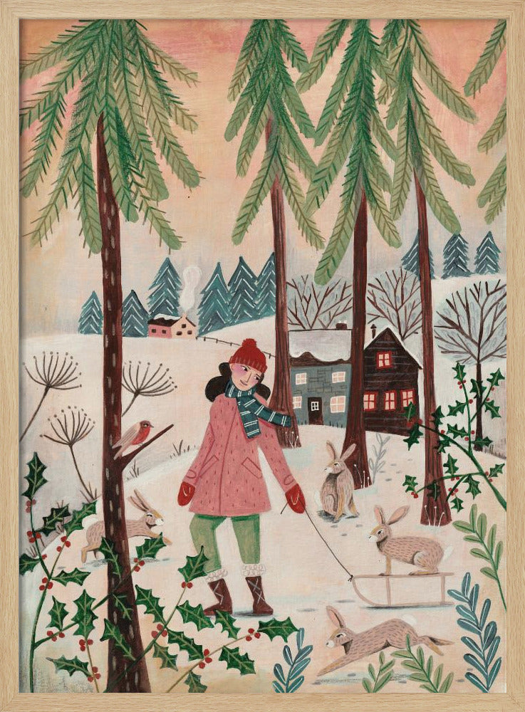 Walking in the snow | Poster