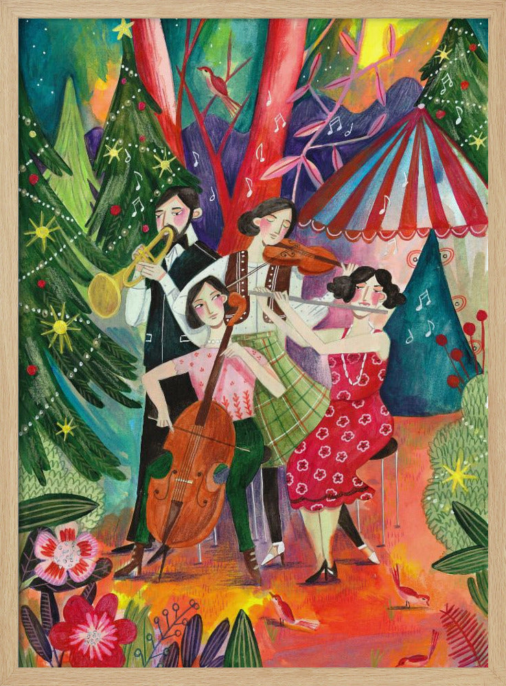 Christmas music in the forest | Poster