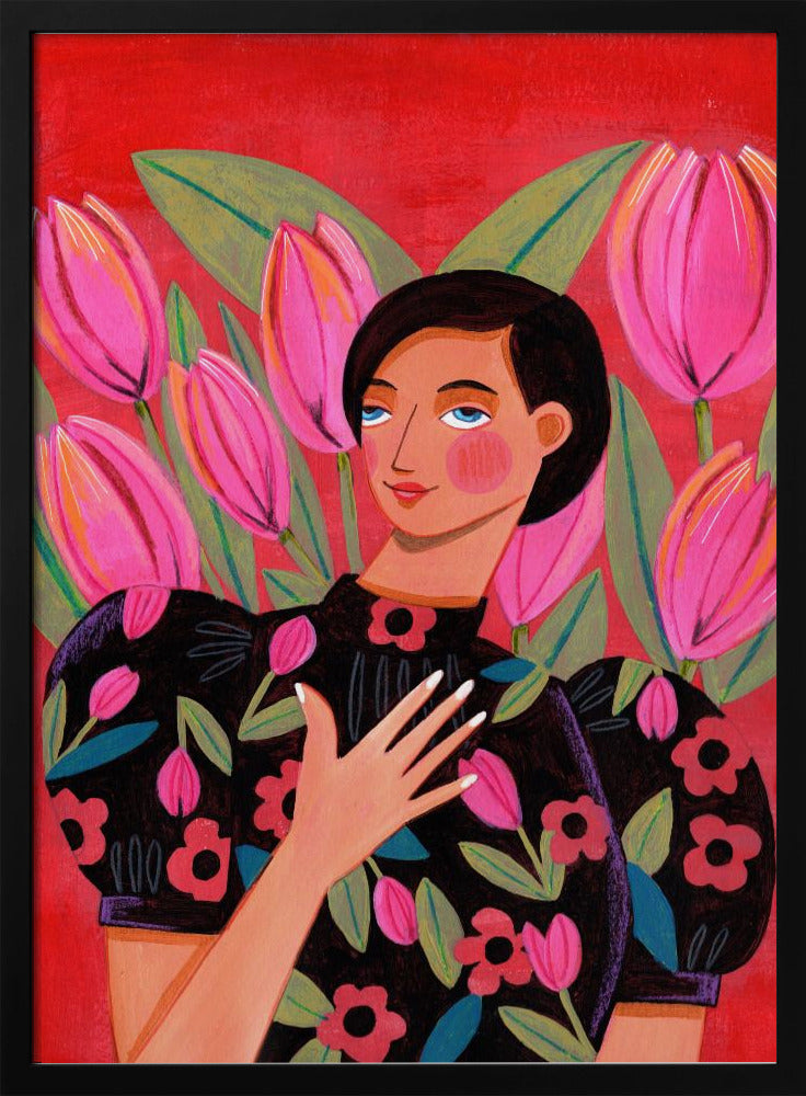 Abstract Modern Woman Portrait | Poster