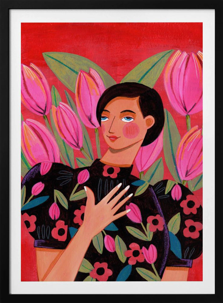 Abstract Modern Woman Portrait | Poster