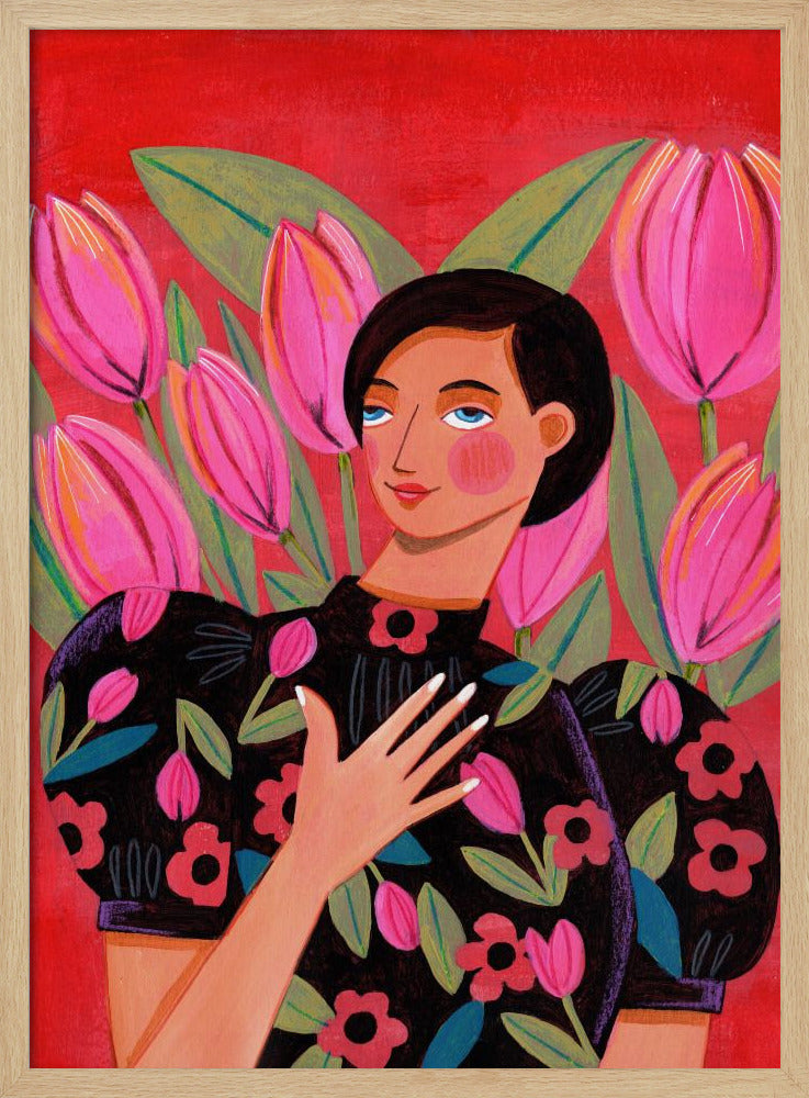 Abstract Modern Woman Portrait | Poster