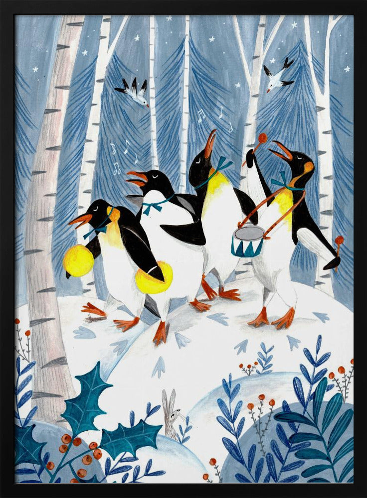 Penguins make music in the forest | Poster