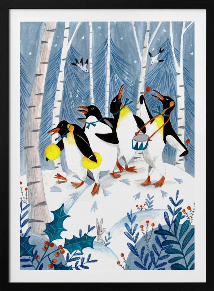 Penguins make music in the forest | Poster
