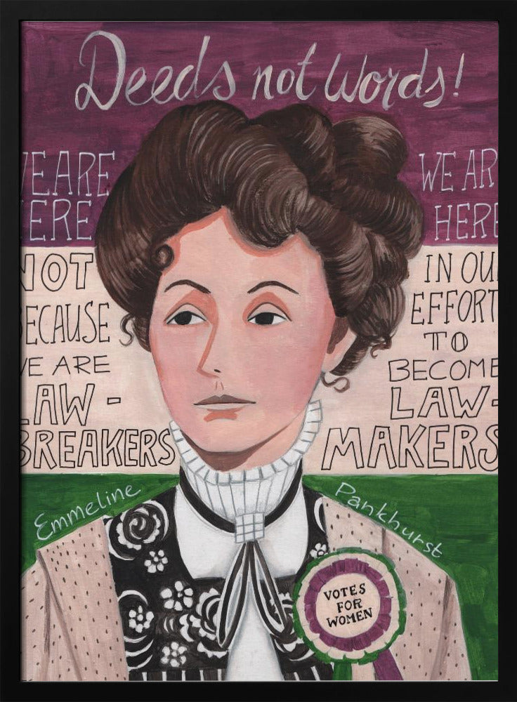 Portrait of a woman, Emmeline Pankhurst | Poster
