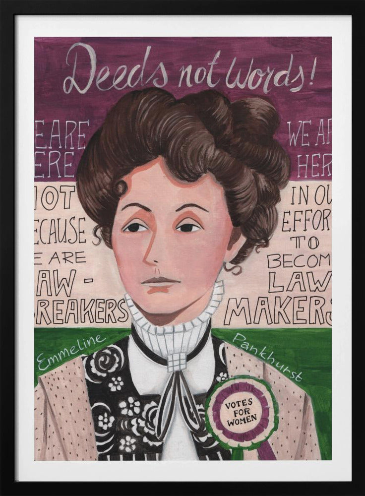 Portrait of a woman, Emmeline Pankhurst | Poster
