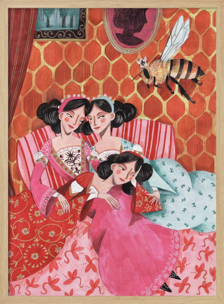 The queen bee and pink princesses | Poster
