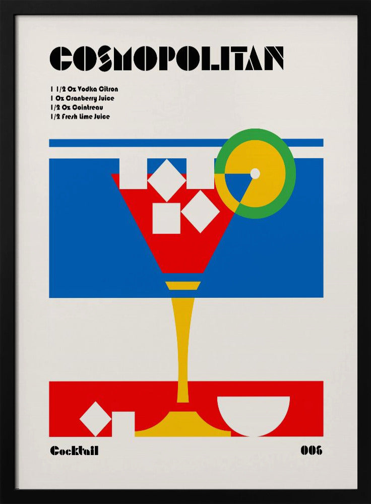 Cosmopolitan Bauhaus Cocktail | Poster