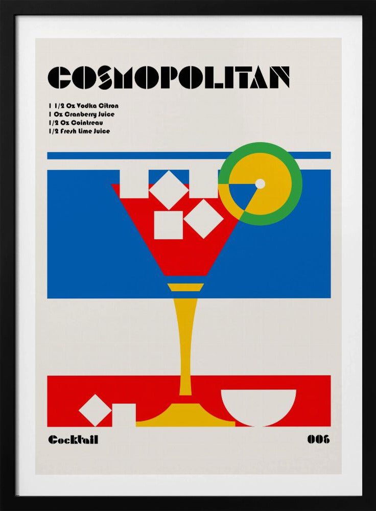 Cosmopolitan Bauhaus Cocktail | Poster