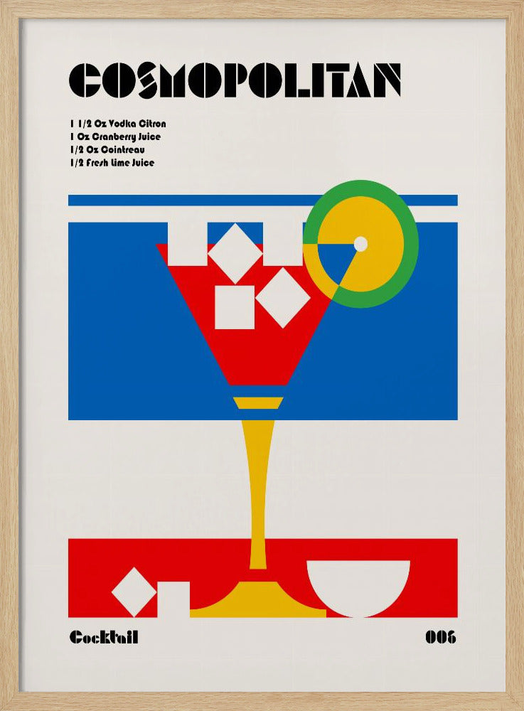 Cosmopolitan Bauhaus Cocktail | Poster