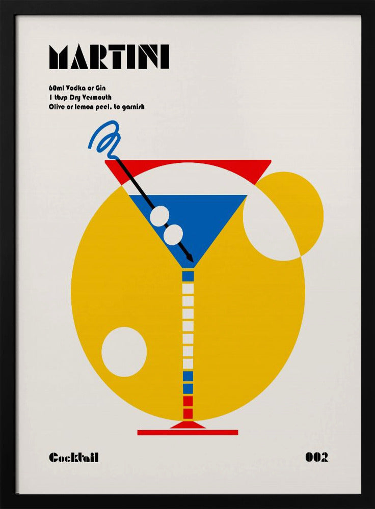 Martini Bauhaus Cocktail | Poster
