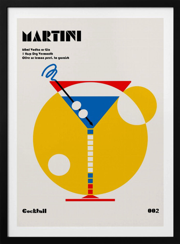 Martini Bauhaus Cocktail | Poster