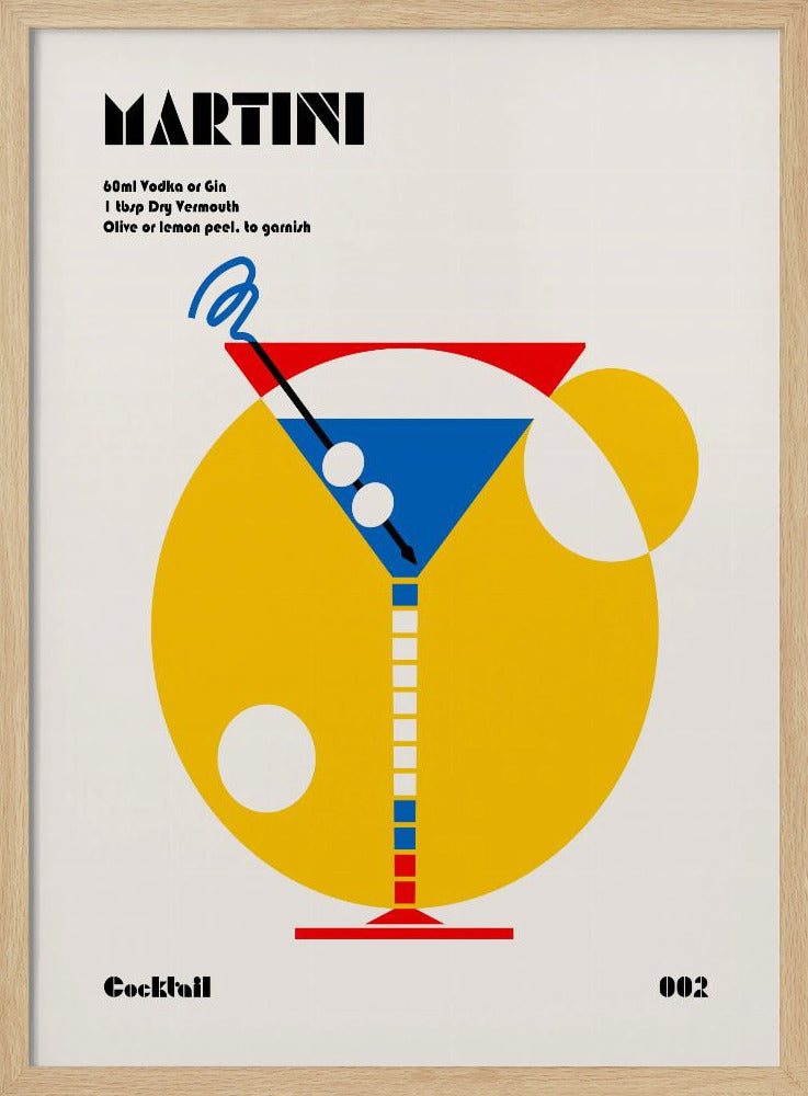 Martini Bauhaus Cocktail | Poster